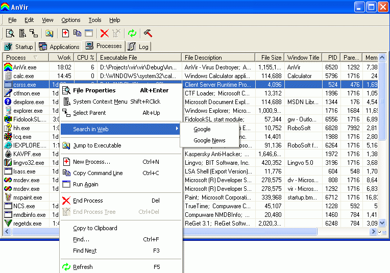 Sexy Task Manager Screenshot